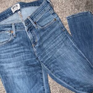 Agolde Women's Classic Blue Straight Leg Jeans